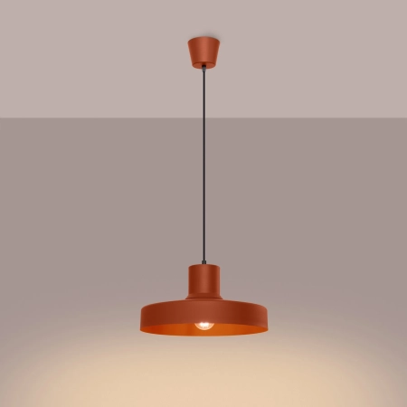 Lampa wisząca BILO ochra czerwona SL.1706 - Sollux