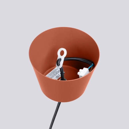 Lampa wisząca BILO ochra czerwona SL.1706 - Sollux
