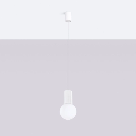 Lampa wisząca HALO 1 biała SL.1709 - Sollux