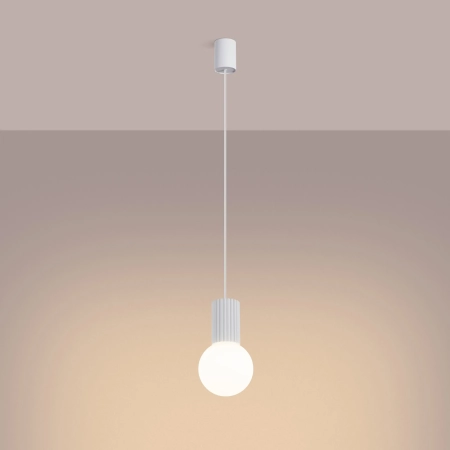 Lampa wisząca HALO 1 biała SL.1709 - Sollux