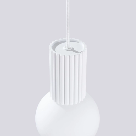 Lampa wisząca HALO 1 biała SL.1709 - Sollux