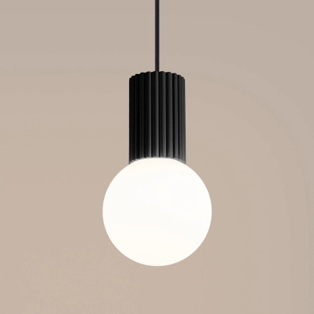 Lampa wisząca HALO 1 czarna SL.1714 - Sollux