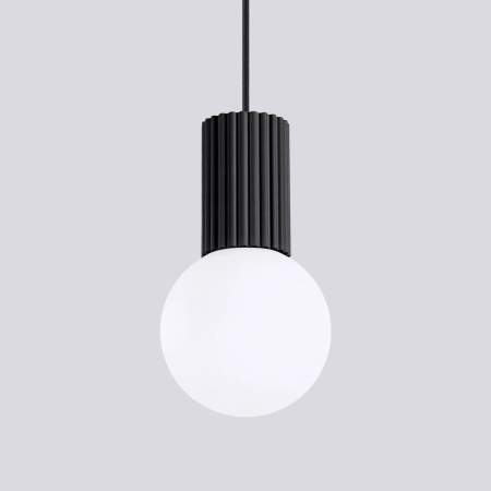 Lampa wisząca HALO 1 czarna SL.1714 - Sollux