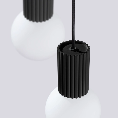 Lampa wisząca HALO 3P czarna SL.1715 - Sollux