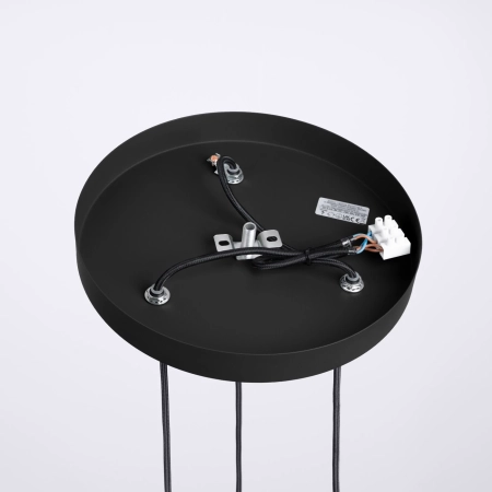 Lampa wisząca HALO 3P czarna SL.1715 - Sollux