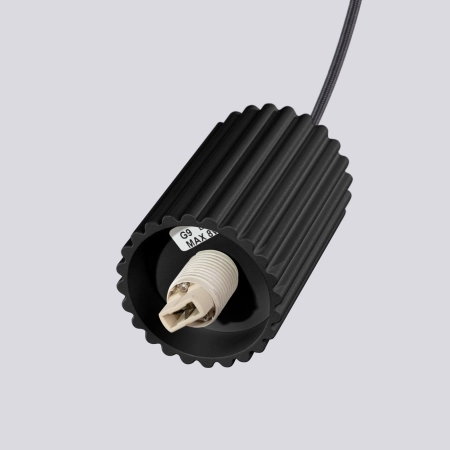 Lampa wisząca HALO 3P czarna SL.1715 - Sollux