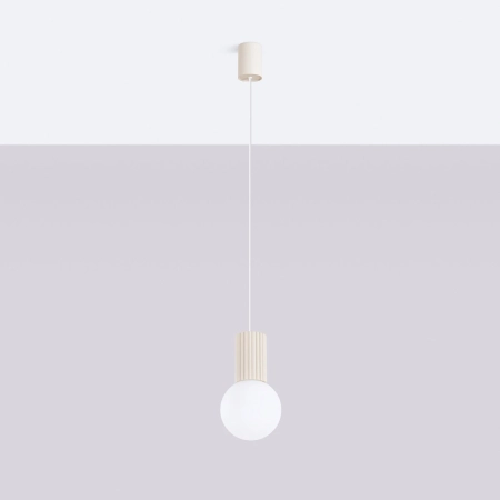 Lampa wisząca HALO 1 beżowa SL.1719 - Sollux