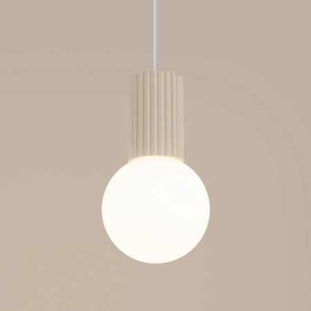 Lampa wisząca HALO 1 beżowa SL.1719 - Sollux