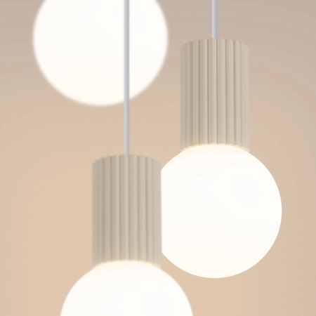 Lampa wisząca HALO 3P beżowa SL.1720 - Sollux