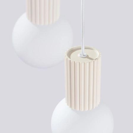 Lampa wisząca HALO 3P beżowa SL.1720 - Sollux