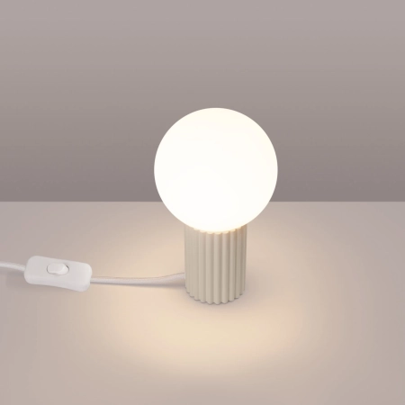 Lampa biurkowa HALO beżowa SL.1721 - Sollux
