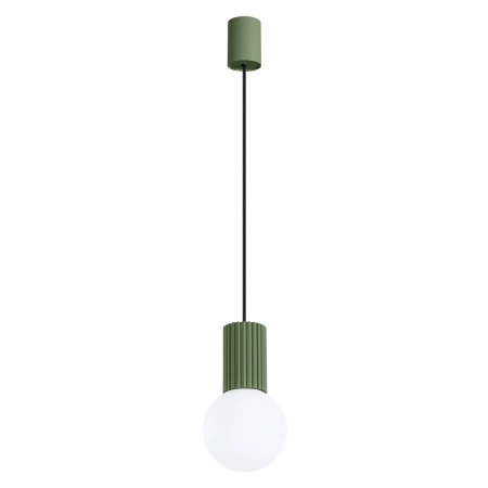 Lampa wisząca HALO 1 zielona oliwka SL.1724 - Sollux