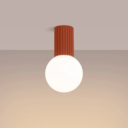 Plafon HALO ochra czerwona IP44 SL.1728 - Sollux