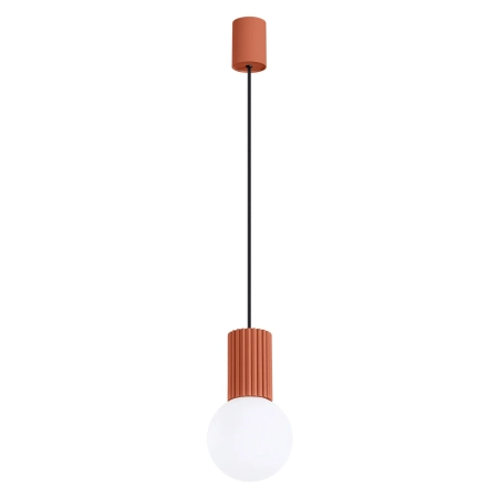Lampa wisząca HALO 1 ochra czerwona SL.1729 - Sollux
