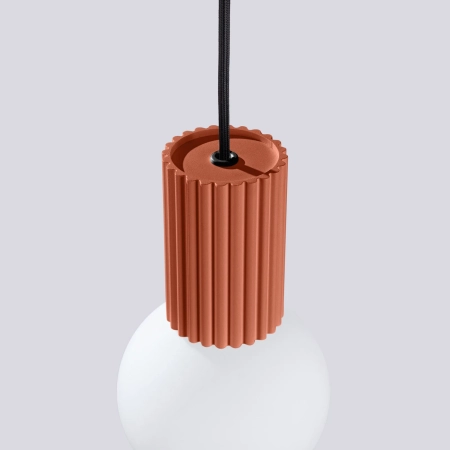 Lampa wisząca HALO 1 ochra czerwona SL.1729 - Sollux