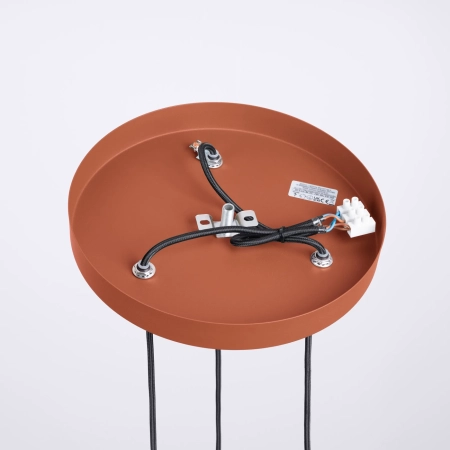 Lampa wisząca HALO 3P ochra czerwona SL.1730 - Sollux