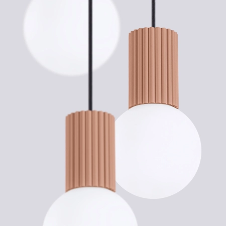 Lampa wisząca HALO 3P mocca SL.1735 - Sollux