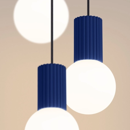 Lampa wisząca HALO 3P ultramaryna SL.1740 - Sollux