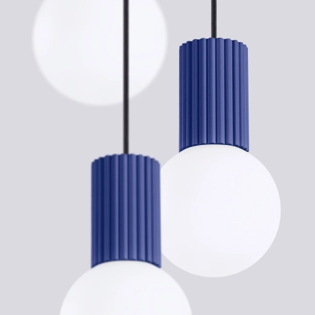 Lampa wisząca HALO 3P ultramaryna SL.1740 - Sollux