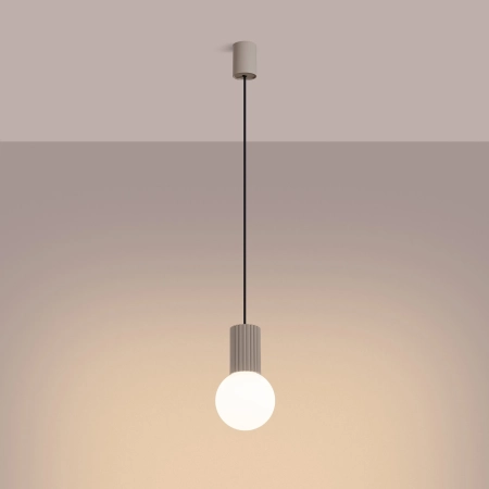 Lampa wisząca HALO 1 taupe SL.1744 - Sollux