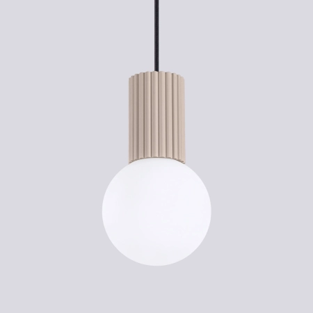 Lampa wisząca HALO 1 taupe SL.1744 - Sollux