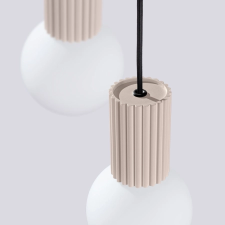 Lampa wisząca HALO 3P taupe SL.1745 - Sollux