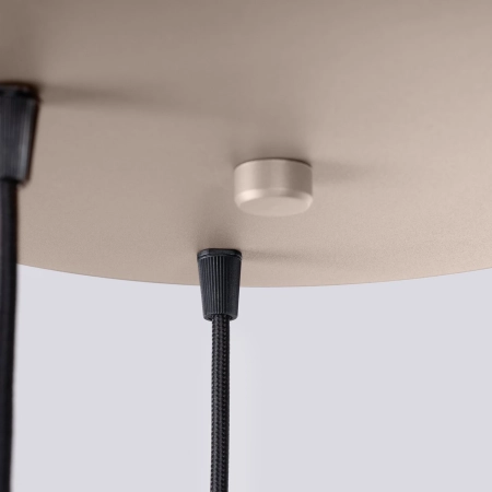 Lampa wisząca HALO 3P taupe SL.1745 - Sollux