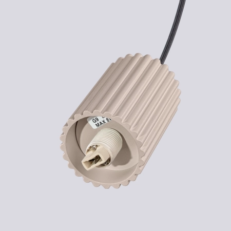 Lampa wisząca HALO 3P taupe SL.1745 - Sollux