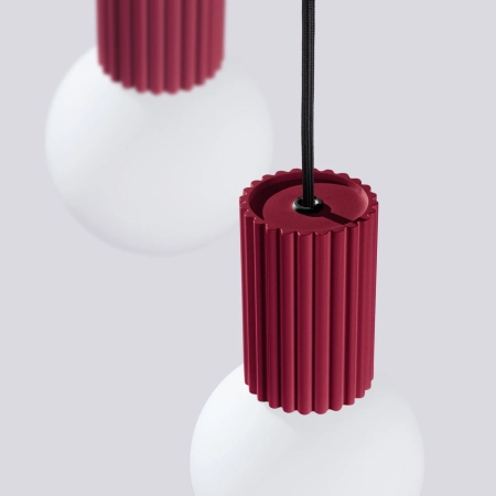 Lampa wisząca HALO 3P burgund SL.1750 - Sollux