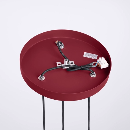 Lampa wisząca HALO 3P burgund SL.1750 - Sollux