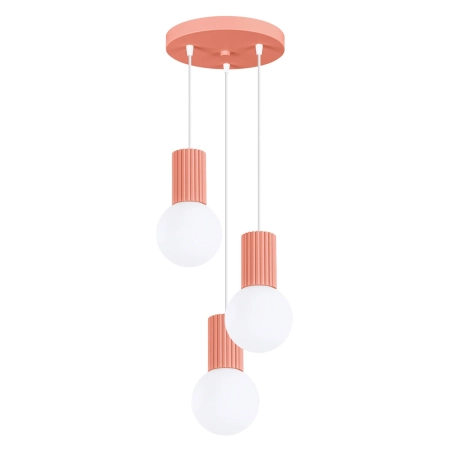 Lampa wisząca HALO 3P brzoskwiniowa SL.1755 - Sollux