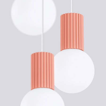 Lampa wisząca HALO 3P brzoskwiniowa SL.1755 - Sollux