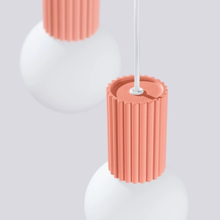 Lampa wisząca HALO 3P brzoskwiniowa SL.1755 - Sollux