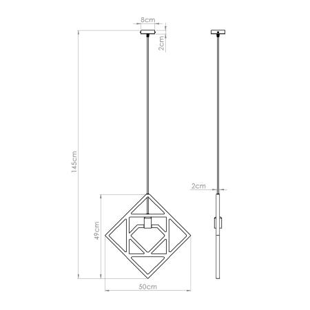 Lampa wisząca CARO SL.1757 - Sollux