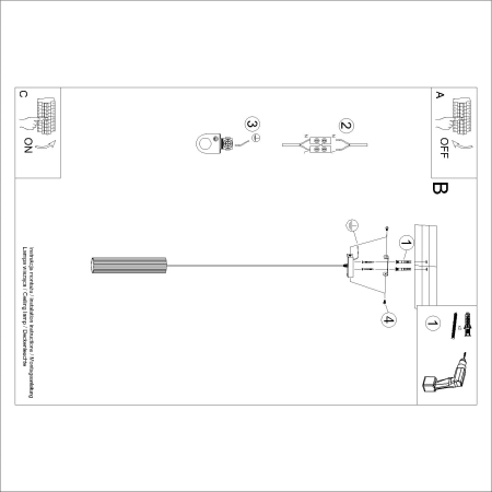 Lampa wisząca KARBON 1 taupe SL.1759 - Sollux