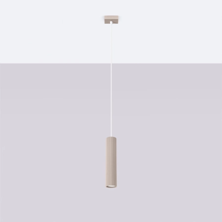 Lampa wisząca KARBON 1 taupe SL.1759 - Sollux