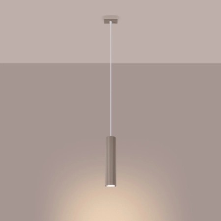 Lampa wisząca KARBON 1 taupe SL.1759 - Sollux