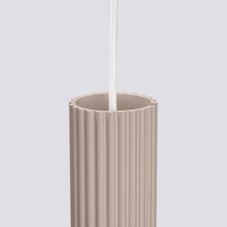 Lampa wisząca KARBON 1 taupe SL.1759 - Sollux