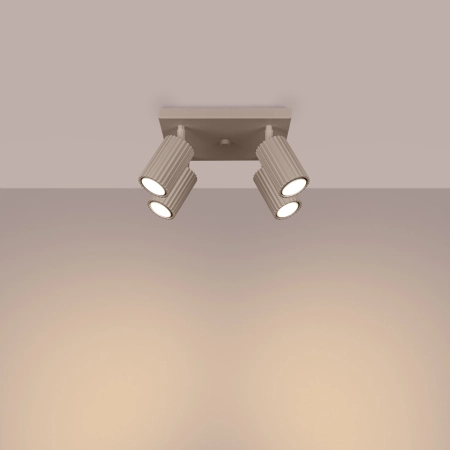 Plafon KARBON 4 taupe SL.1769 - Sollux