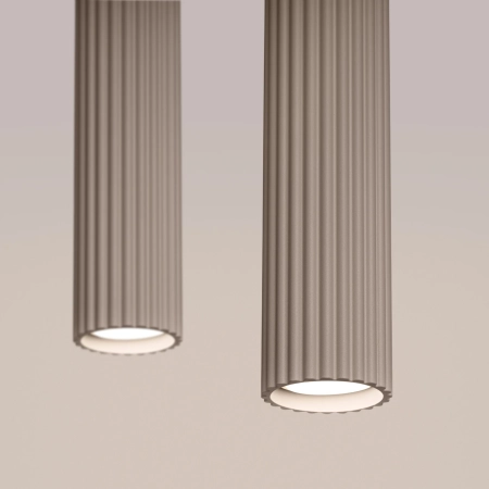 Lampa wisząca KARBON 2 taupe SL.1773 - Sollux
