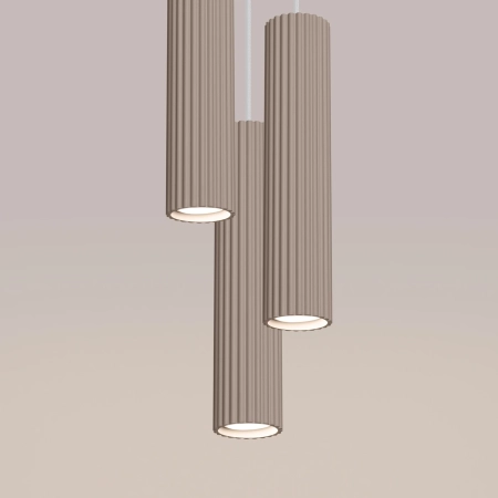 Lampa wisząca KARBON 3P taupe SL.1775 - Sollux
