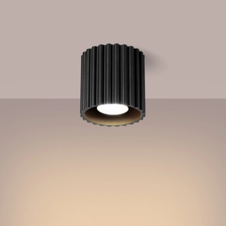 Plafon AURA 1 czarny GU10 SL.1784 - Sollux
