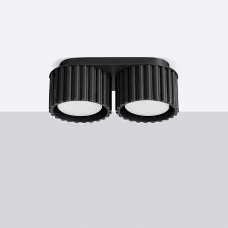Plafon AURA 2 czarny GX53 SL.1788 - Sollux