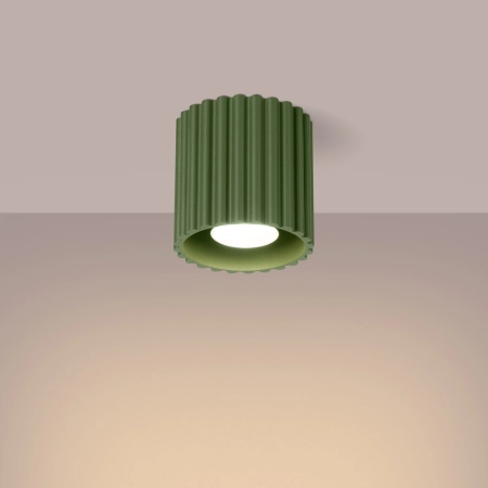 Plafon AURA 1 zielony oliwkowy GU10 SL.1794 - Sollux