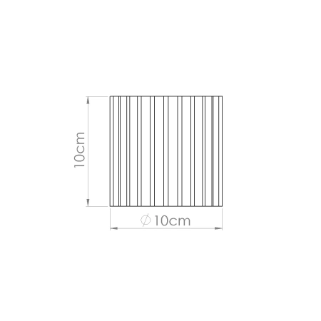 Plafon AURA 1 mocca GU10 SL.1804 - Sollux