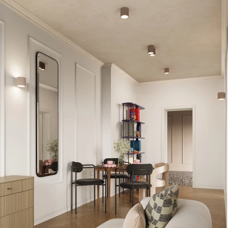 Plafon AURA 1 taupe GU10 SL.1814 - Sollux
