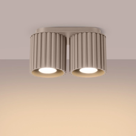 Plafon AURA 2 taupe GU10 SL.1815 - Sollux