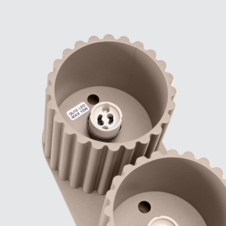Plafon AURA 2 taupe GU10 SL.1815 - Sollux