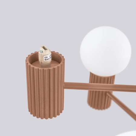 Żyrandol HALO 6 mocca SL.1834 - Sollux