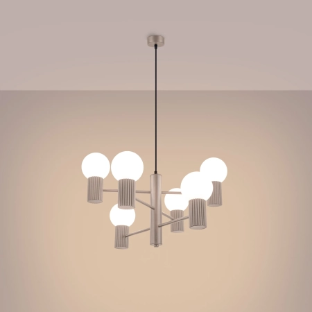 Żyrandol HALO 6 taupe SL.1836 - Sollux